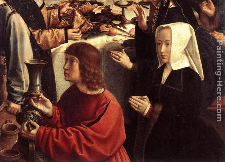 The Marriage at Cana - detail painting - Gerard David The Marriage at Cana - detail art painting